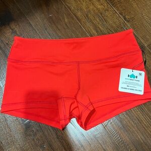 Wod bottom 2.5 shorties deep orange/red
